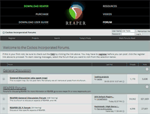 Tablet Screenshot of forums.cockos.com